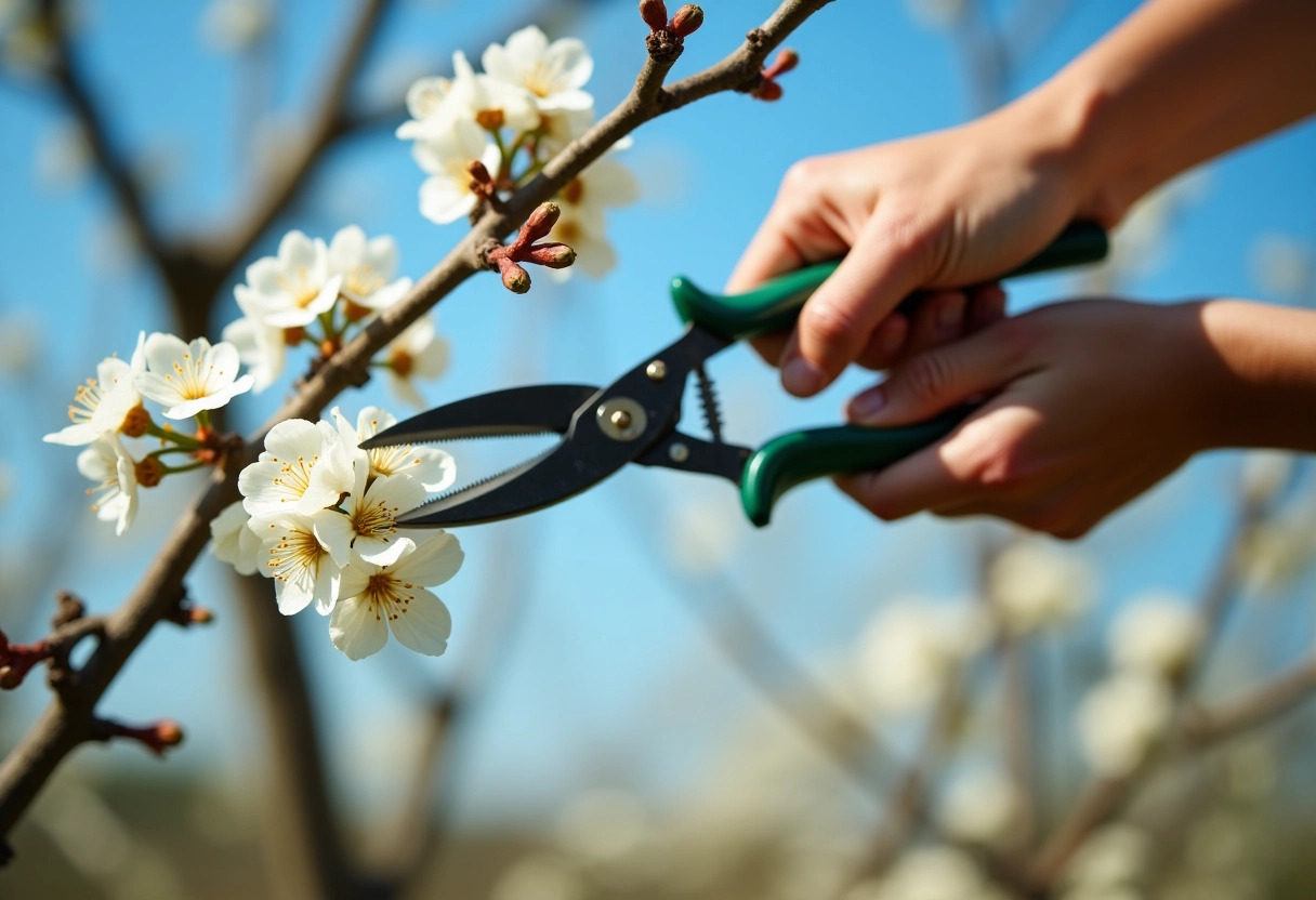 prunus taille